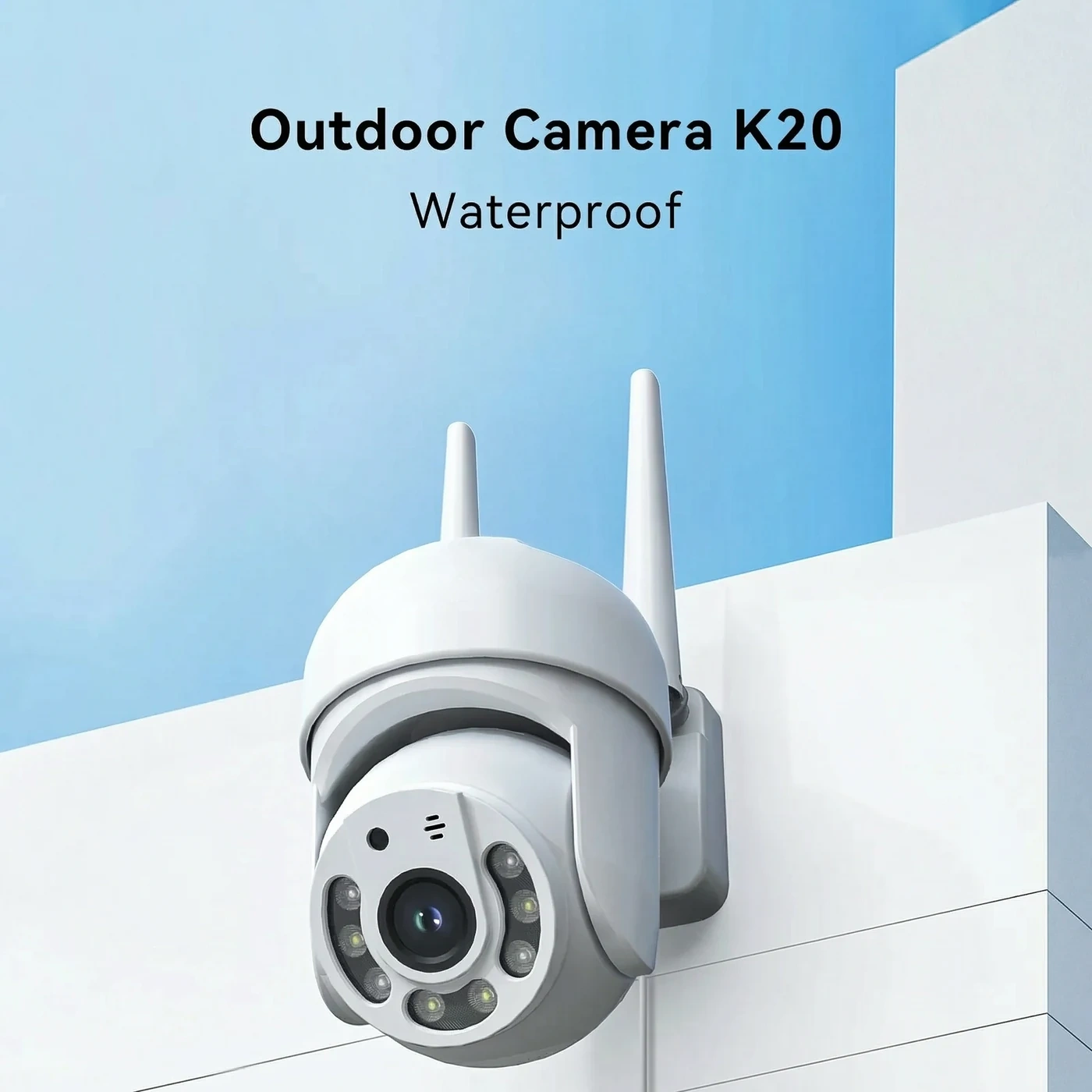 Outdoor smart camera product photograph